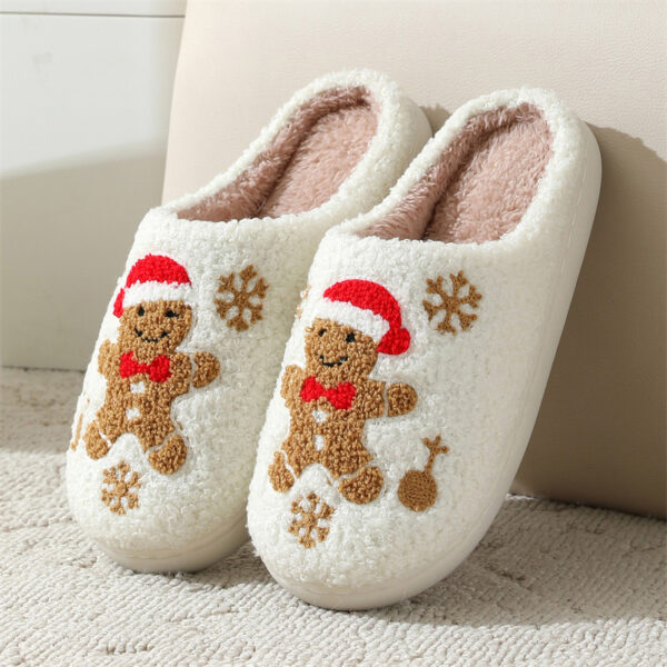 Christmas Gingerbread Non-slip Slippers - Image 3