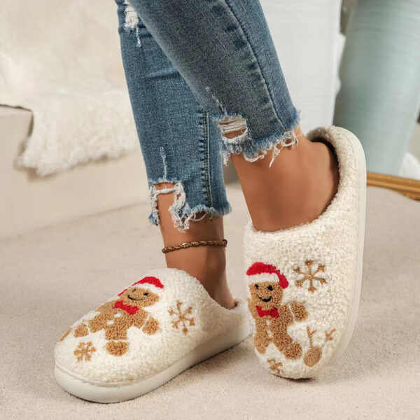 Christmas Gingerbread Non-slip Slippers - Image 2