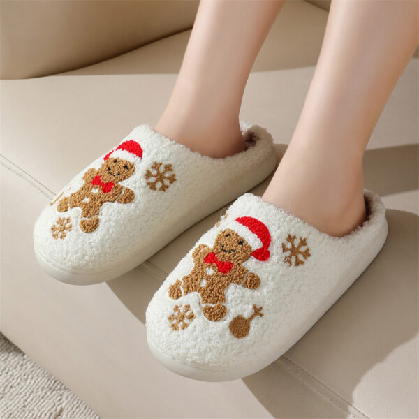 Christmas Gingerbread Non-slip Slippers - Image 4