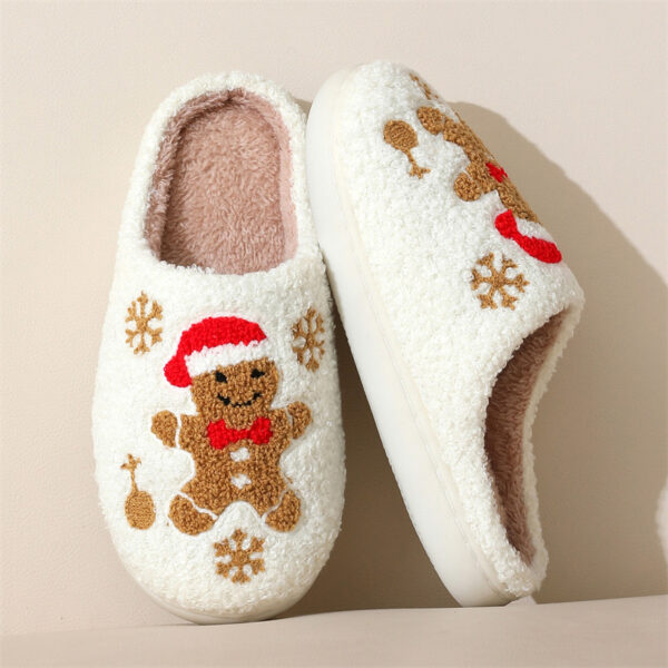 Christmas Gingerbread Non-slip Slippers - Image 7