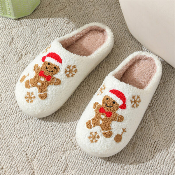 Christmas Gingerbread Non-slip Slippers - Image 8