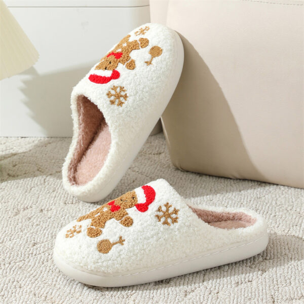 Christmas Gingerbread Non-slip Slippers - Image 5