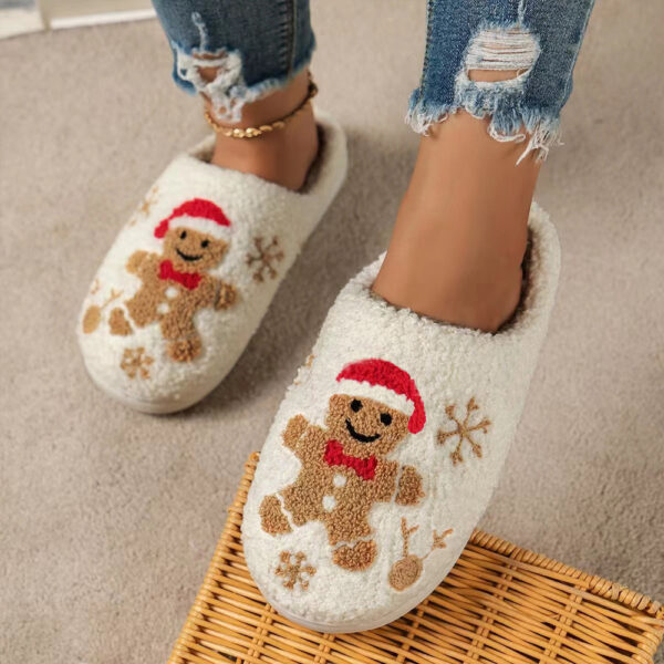 Christmas Gingerbread Non-slip Slippers - Image 6